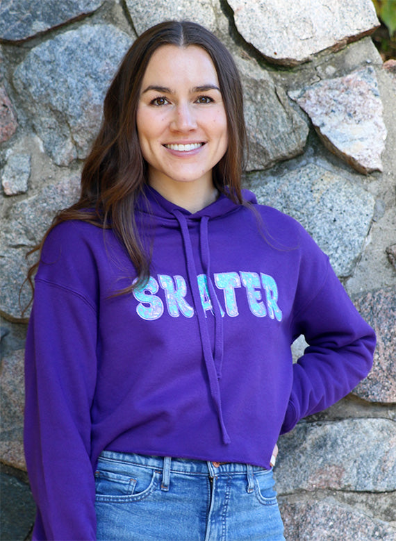 Skater Cropped Hoodie (Ladies)