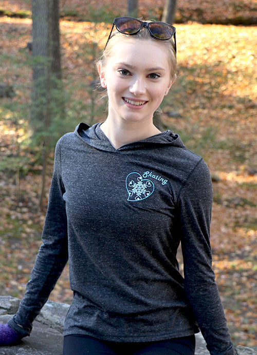 Snowflake Heart Skating Hoodie (Ladies)