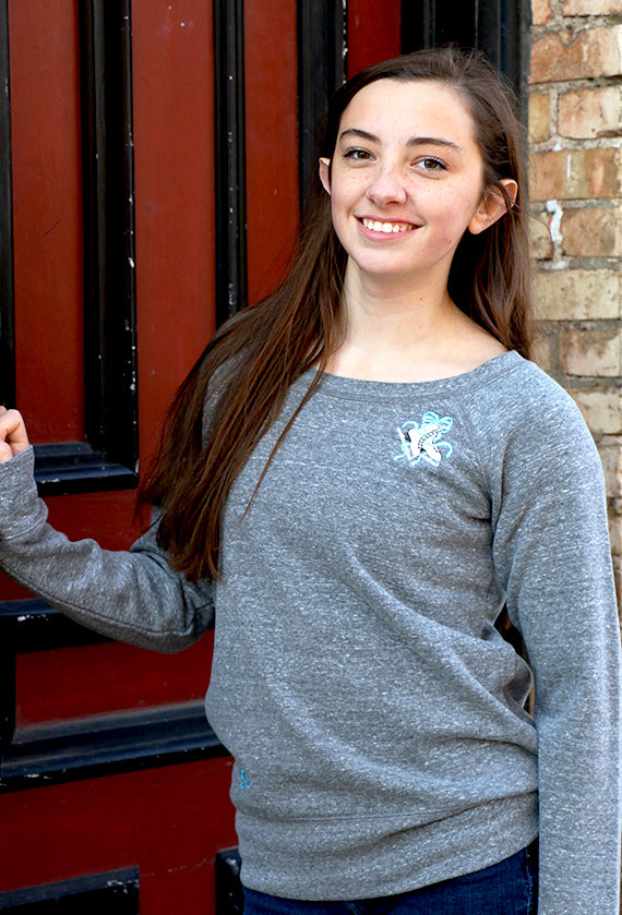 Skates and Ribbons Slouchy Sweatshirt (Ladies)