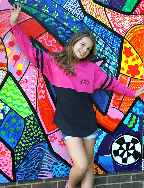 Colorblock Pom Pom Skater Jersey (Youth)