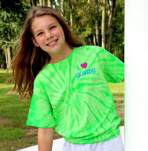 I Love Skating Tye Dyed Tee (Youth)
