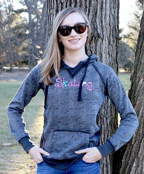 Skating Tie Dye Hoodie (Ladies)