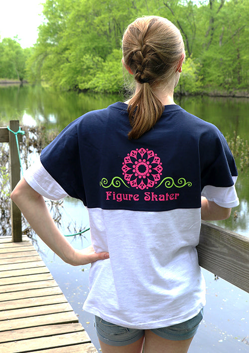 Figure Skater Short-Sleeve PomPom Tee (Ladies)