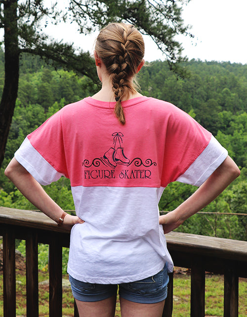 Figure Skater Short-Sleeve Slub PomPom Tee (Ladies)