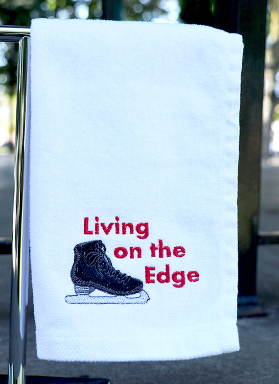 Living on the Edge Skating Towel