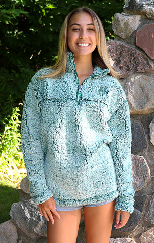 Green sherpa online pullover