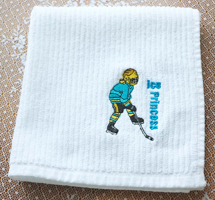 Ice Princess Hockey Towel