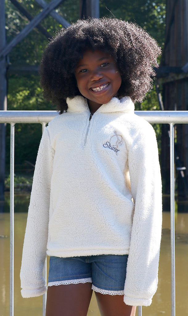 Spiral Skater 1/4 Zip Sherpa Pullover (Youth)