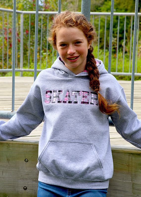 Skater Reverse Applique Hoodie (Youth)