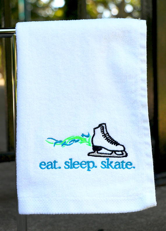 eat. sleep. skate. Skating Towel