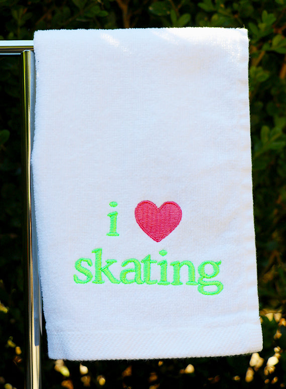 I Love Skating Towel