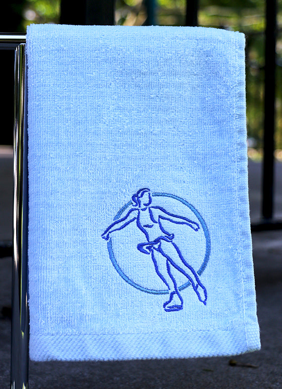 Skater Silhouette Skating Towel