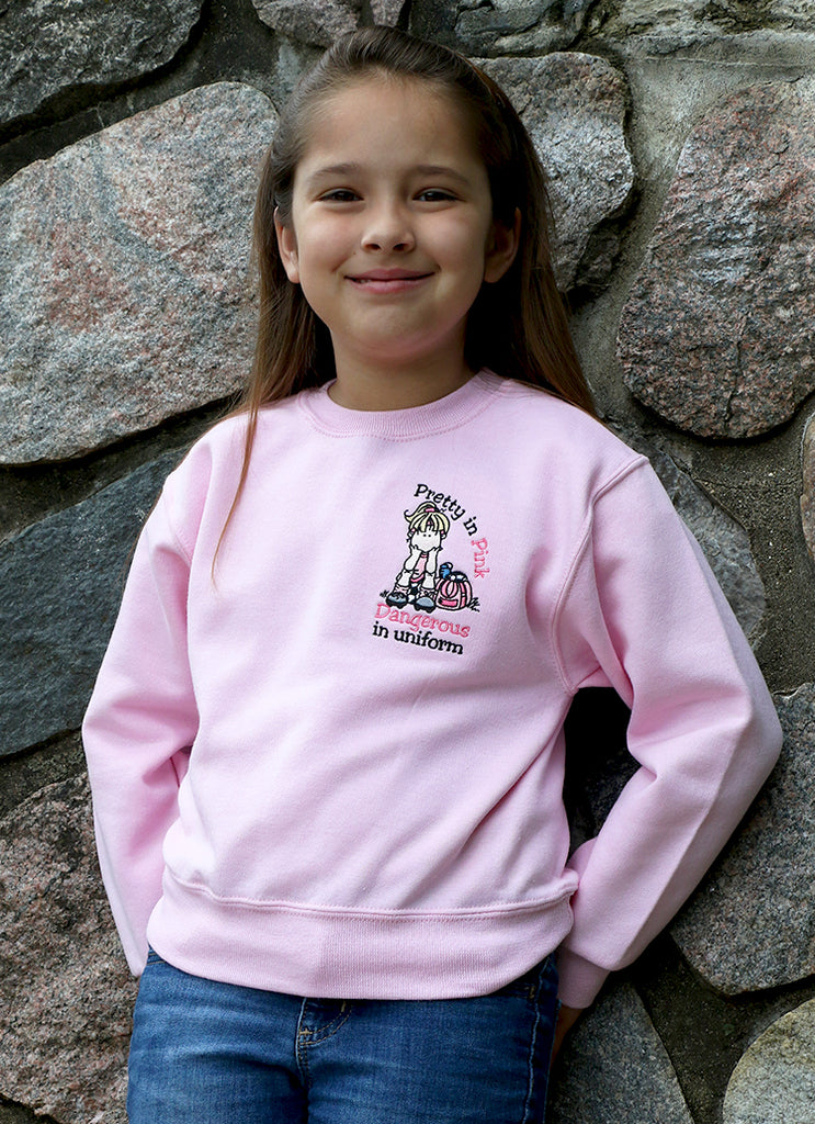 Pretty in Pink Soccer Sweatshirt (Youth)