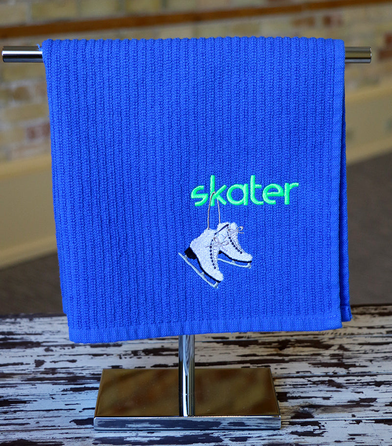 Hanging Skates Skating Towel